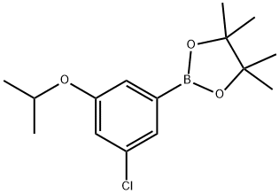 3-CHLORO-5-ISOPROPOXYPHENYLBORONIC ACID, PINACOL ESTER 结构式