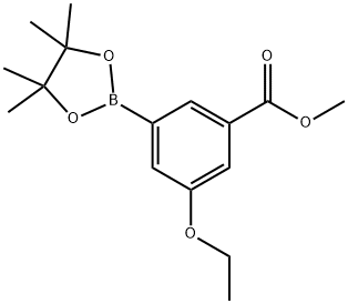 3-ETHOXY-5-(METHOXYCARBONYL)PHENYLBORONIC ACID, PINACOL ESTER 结构式