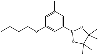 3-BUTOXY-5-METHYLPHENYLBORONIC ACID, PINACOL ESTER 结构式