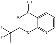 2-(2,2,2-TRIFLUOROETHOXY)PYRIDINE-3-BORONIC ACID 结构式