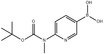 6-(BOC-METHYLAMINO)PYRIDINE-3-BORONIC ACID 结构式