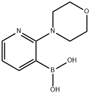 2-(吗啉-4-基)吡啶-3-基硼酸 结构式