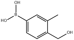 4-HYDROXYMETHYL-3-METHYLPHENYLBORONIC ACID 结构式