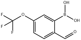 2-FORMYL-5-(TRIFLUOROMETHOXY)PHENYLBORONIC ACID 结构式