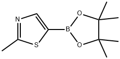 2-甲基噻唑-5-硼酸频哪醇酯 结构式