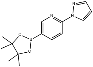 2-(1H-PYRAZOL-1-YL)PYRIDINE-5-BORONIC ACID, PINACOL ESTER 结构式