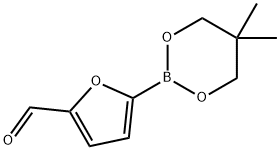 5-FORMYLFURAN-2-BORONIC ACID, NEOPENTYL GLYCOL ESTER 结构式