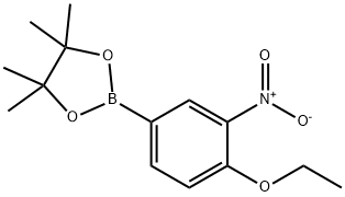 4-ETHOXY-3-NITROPHENYLBORONIC ACID, PINACOL ESTER 结构式