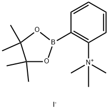 N,N,N-TRIMETHYL-2-(4,4,5,5-TETRAMETHYL-1,3,2-DIOXABOROLAN-2-YL)BENZENAMINIUM IODIDE 结构式