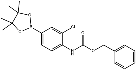 4-CBZ-AMINO-3-CHLOROPHENYLBORONIC ACID, PINACOL ESTER 结构式