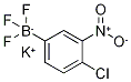 POTASSIUM (4-CHLORO-3-NITROPHENYL)TRIFLUOROBORATE 结构式