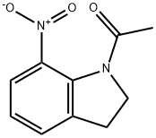 1-(7-硝基-1-吲哚啉基)乙酮 结构式