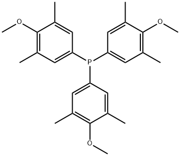 三(4-甲氧基-3,5-二甲基苯基)膦 结构式