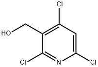 (2,4,6-三氯吡啶-3-基)甲醇 结构式