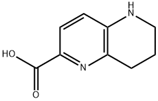 5,6,7,8-四氢-1,5-萘啶-2-羧酸 结构式