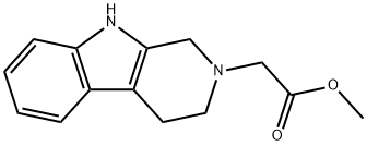 (1,3,4,9-TETRAHYDRO-B-CARBOLIN-2-YL)-ACETIC ACID METHYL ESTER
 结构式