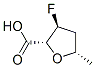 2-Furancarboxylicacid,3-fluorotetrahydro-5-methyl-,[2R-(2alpha,3beta,5alpha)]-(9CI) 结构式