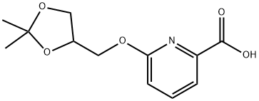 6-((2,2-dimethyl-1,3-dioxolan-4-yl)methoxy)picolinic acid 结构式