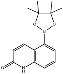 2-喹啉酮-5-硼酸酯 结构式