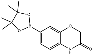 3(4H)-氧代-2H-苯并[B][1,4]恶嗪-7-硼酸那醇酯 结构式