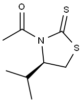 (R)-3-乙酰基-4-异丙基-1,3-噻唑烷-2-硫酮 结构式
