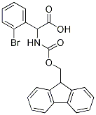 2-(2-溴苯基)-2-({[(9H-芴-9-基)甲氧基]羰基}氨基)乙酸 结构式