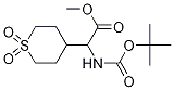 2-(BOC-氨基)-2-(1,1-二氧代-4-四氢噻喃基)乙酸甲酯 结构式