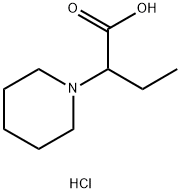 2-Piperidin-1-yl-butyric acid hydrochloride 结构式