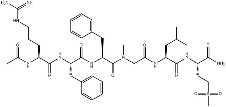 ACETYL-ARG-PHE-PHE-SAR-LEU-MET[O2] 结构式