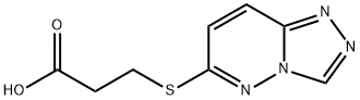 3-([1,2,4]Triazolo[4,3-b]pyridazin-6-ylthio)propanoic acid 结构式