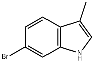 6-溴-3-甲基吲哚 结构式