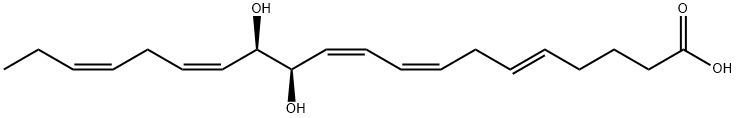 12,13-dihydroxyeicosa-5,8,10,14,17-pentaenoic acid 结构式