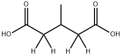3-Methylpentanedioic--d4 Acid 结构式