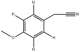 4-Methoxyphenyl-d4-acetonitrile 结构式