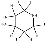 4-Hydroxypiperidine--d9 结构式