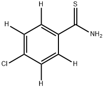 4-ChlorothiobenzaMide--d4 结构式