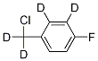4-Fluorobenzyl--d4 Chloride 结构式