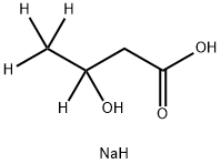 β-Hydroxybutyric Acid-d4 SodiuM Salt 结构式