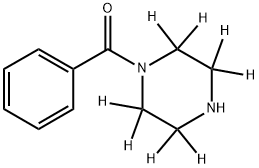 N-(Benzoyl)piperazine--d8 结构式