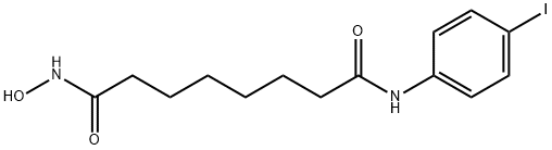 N1-HYDROXY-N8-(4-IODOPHENYL) OCTANEDIAMIDE 结构式