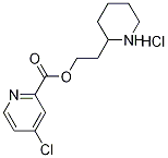 2-(2-Piperidinyl)ethyl 4-chloro-2-pyridinecarboxylate hydrochloride 结构式