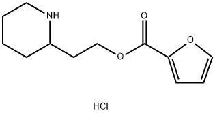 2-(2-Piperidinyl)ethyl 2-furoate hydrochloride 结构式