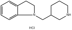 1-(3-Piperidinylmethyl)indoline dihydrochloride 结构式