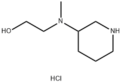 2-[Methyl(3-piperidinyl)amino]-1-ethanoldihydrochloride 结构式