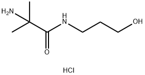 2-Amino-N-(3-hydroxypropyl)-2-methylpropanamidehydrochloride 结构式