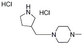 1-Methyl-4-(3-pyrrolidinylmethyl)piperazinedihydrochloride 结构式