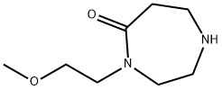 4-(2-甲氧基乙基)-1,4-二氮杂环庚烷-5-酮 结构式