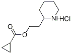 2-(2-Piperidinyl)ethyl cyclopropanecarboxylatehydrochloride 结构式