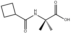 2-(环丁烷甲酰氨基)-2-甲基丙酸 结构式