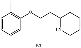 2-[2-(2-Methylphenoxy)ethyl]piperidinehydrochloride 结构式